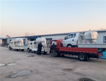 800L、1200L變頻水冷真空滾揉機(jī)，700L電加熱夾層鍋發(fā)往河南